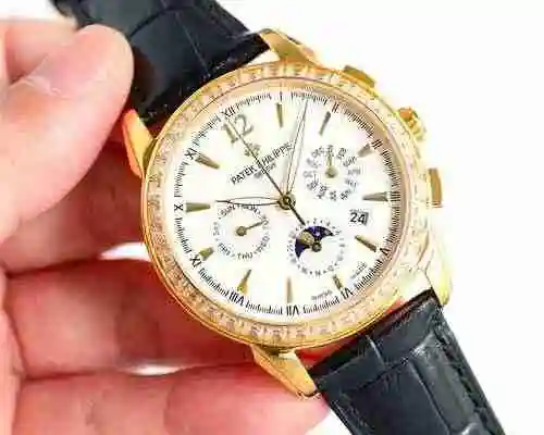 Reloj Patek Philippe para hombre combinado con movimiento mecánico original completamente automático