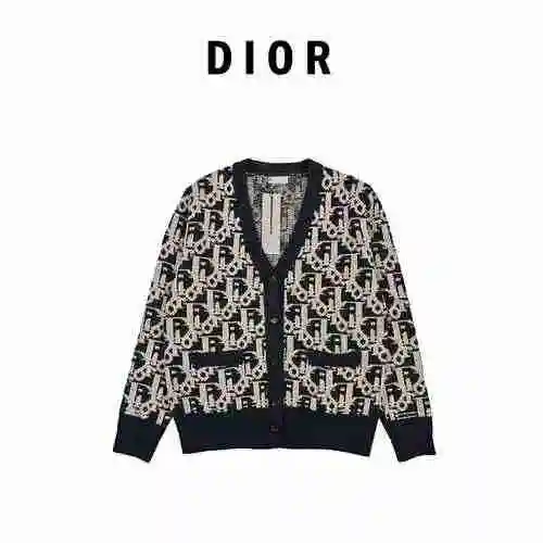 Dior22fall Men's Latest Early Autumn Knitted Sweater Shirt