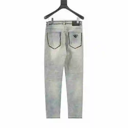Prada/Prada Back Sketch Triangle Label Jeans