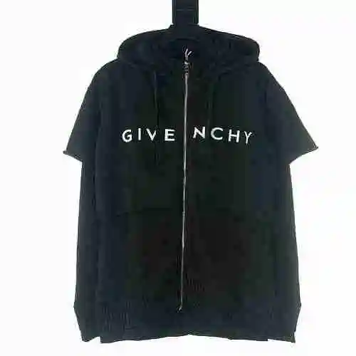 GIVENCHY/Givenchy GFC knitted fabric patchwork sweater jacket
