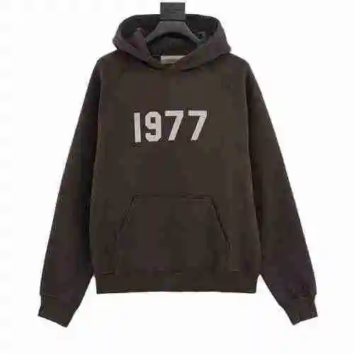 FEAR OF GOD DOUBLE LINE ESSENTIALS 1977 DIGITAL FLOCKED HOODIE