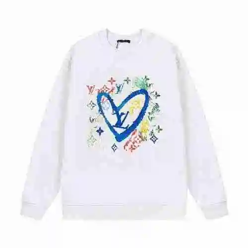 LOUIS VUITTON 23ss Love Crayon Colorful Graffiti Crew Neck Sweater