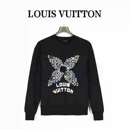 Louis Vuitton 23ss Four Leaf Grass Printed Cotton Round Neck Sweater