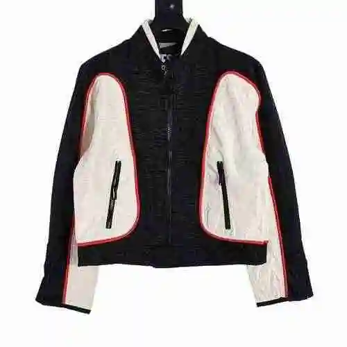 DIESEL FW22 Contrast Pilot Jacket Motorcycle Racing Style Jacket