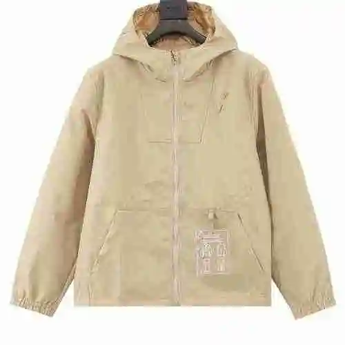 1V dark patterned jacquard double-sided jacket, charge jacket jacket