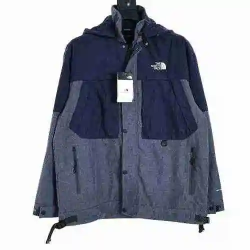 The North Face SS23 TNF North Panel Contrast Hooded Charge Coat Grey Panel