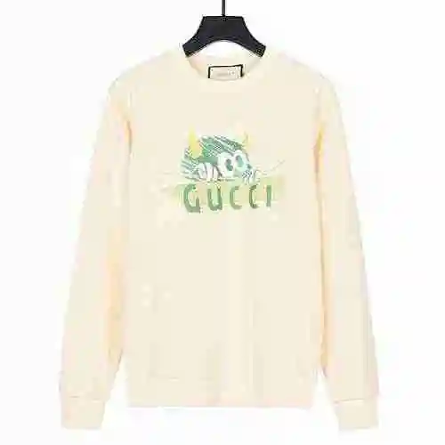 Gucci Gucci 2023 Autumn/Winter New Little Monster New Logo Digital Direct Spray Pattern Unisex Round