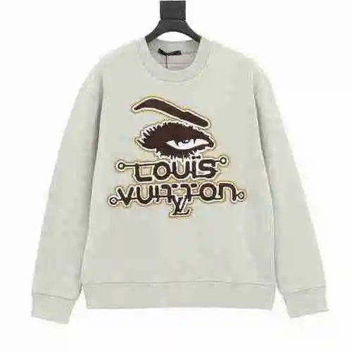 1V 2023 Early Autumn New Eyes Embroidered Round Neck Embroidered Long Sleeve Sweater