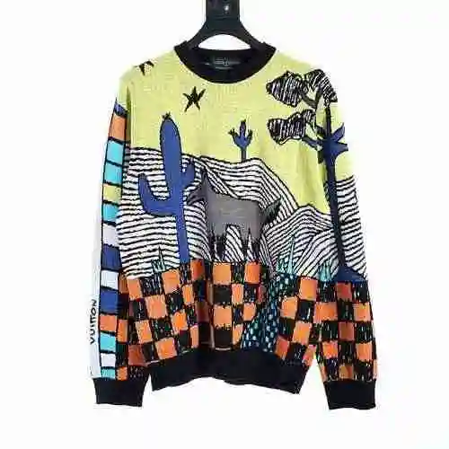 Children's fun colored drawing sweater
