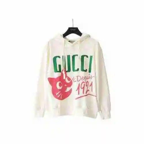 GUCCI Gucci Classic 1921 Cat Print Hoodie