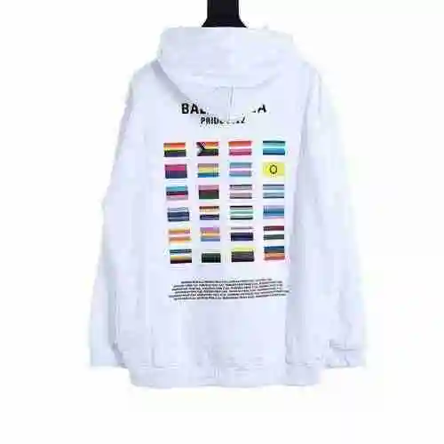 Hand in Hand Back 24 National Flag Printed Pattern One Piece Hat Sweatshirt