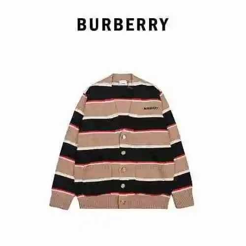 Burberry BBR 2022FW Embroidered Chest Wool Cardigan