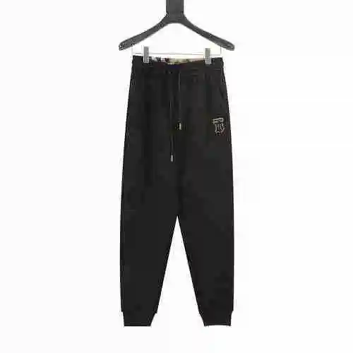 BBR 23Fw TB Plaid Patch 3D Embroidered Cotton Knitted Pants