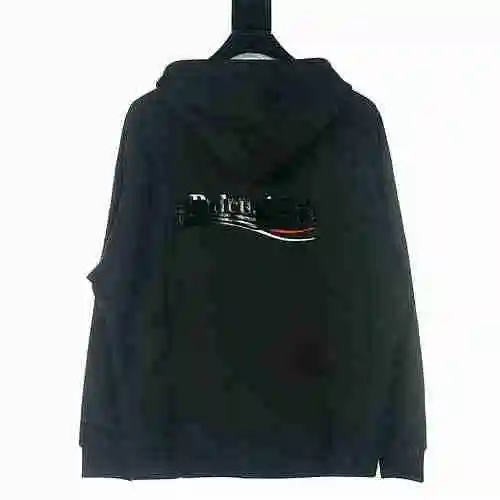 BALENCIAGA/Balenciaga BLCG Pressed Coca Cola Zipper Hooded Coat