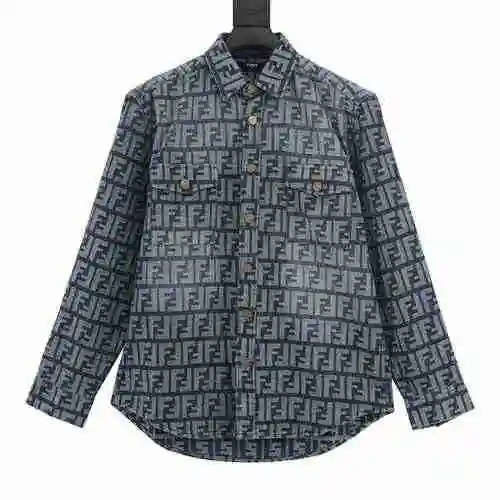 Fendi/Fendi 22ss FF vintage jacquard denim jacket