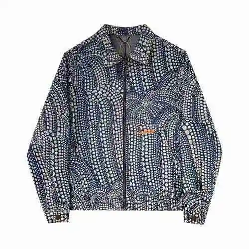 Louis Vuitton LV SS23 New Product! LV ×  YK Kusama Yazuki Pumpkin Series Polka Dot Denim Waist Jacke