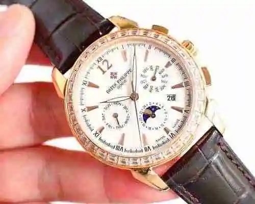 Reloj Patek Philippe para hombre combinado con movimiento mecánico original completamente automático