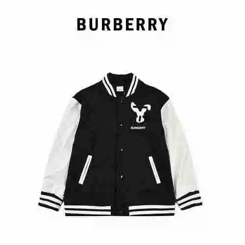 BURBERRY Burberry Limited Edition Fleece Sleeves Baseball Jacket