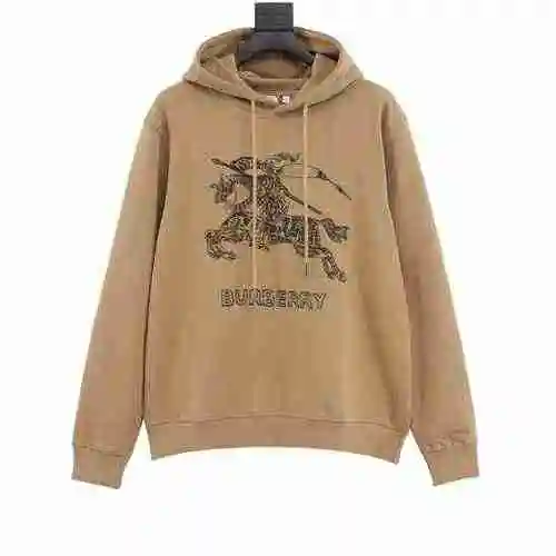 BBR 23Fw Embroidered Warhorse Logo Hoodie