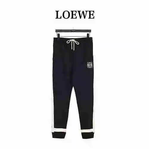 Loewe/Loewe 23Fw Colored Woven Ribbon Embroidered Round Neck Set Pants