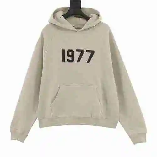 FEAR OF GOD DOUBLE LINE ESSENTIALS 1977 DIGITAL FLOCKED HOODIE