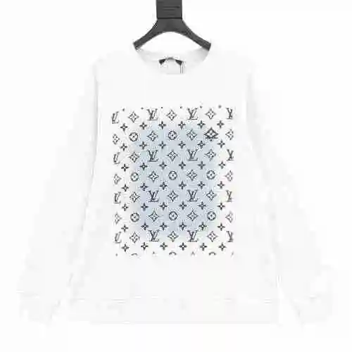1V 23Fw Speckled Old Flower Print Gradient Round Neck Sweater