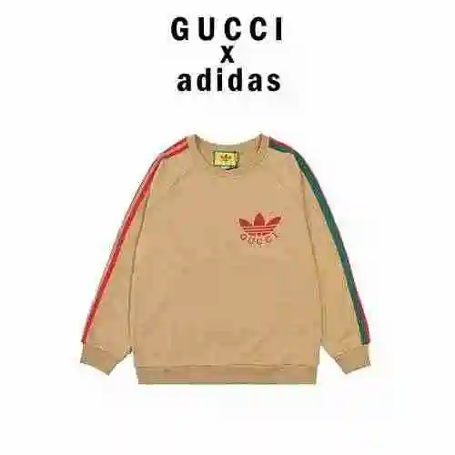 Gucci&amp; Adidas 22Fw Co branded Clover Ribbon Sweater