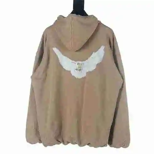 Balenciaga Balenciaga BLCG x YEEZY x Gap Tripartite Co branded Peace Pigeon Printed Hoodie