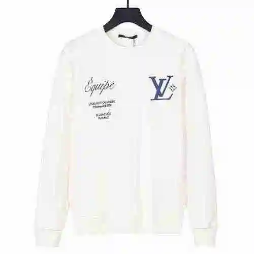 LOUIS VUITTON 23ss Autumn/Winter New Employee Clothing Letter Front and Back Printed Round Neck Swea