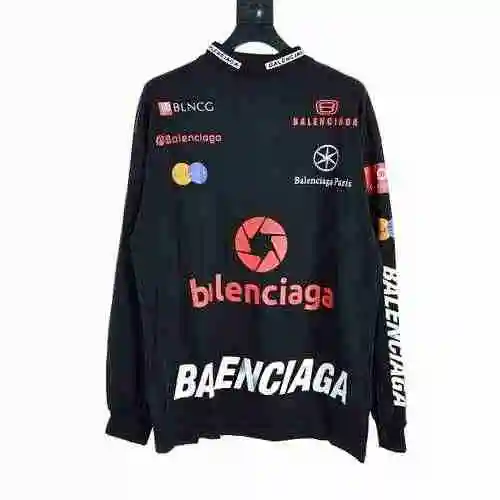 Multi element printed full label long sleeved T-shirt (high-end version)