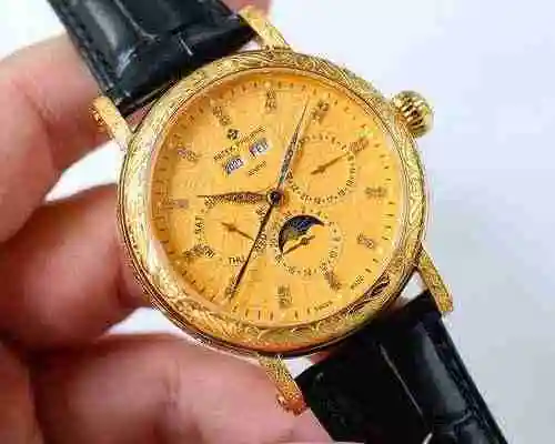 Reloj Patek Philippe para hombre combinado con movimiento mecánico original completamente automático