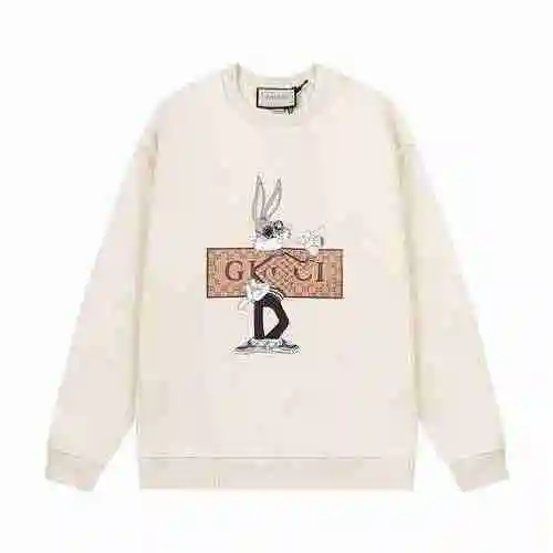 GUCCI Gucci 23SS Rabbit Year Exclusive Waist Wipe Fashion Brand Rabbit Print Pattern Round Neck Swea