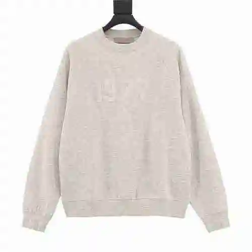 FEAR OF GOD DOUBLE LINE ESSENTIALS 1977 DIGITAL FLOCKED CREW NECK SWEATER