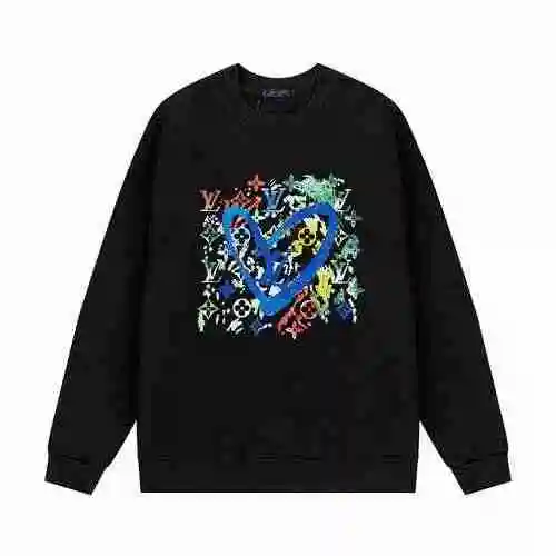 LOUIS VUITTON 23ss Love Crayon Colorful Graffiti Crew Neck Sweater