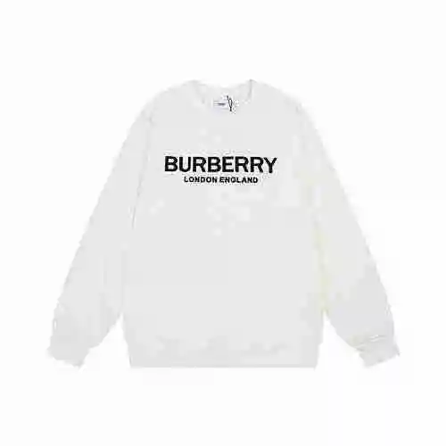 Burberry 23ss Autumn/Winter New Embossed Gum Original Basic Letter Logo Round Neck Sweater
