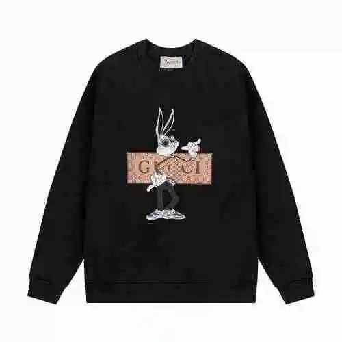 GUCCI Gucci 23SS Rabbit Year Exclusive Waist Wipe Fashion Brand Rabbit Print Pattern Round Neck Swea