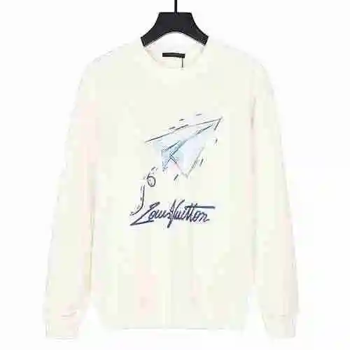 LOUIS VUITTON 23ss Autumn/Winter New Paper Aircraft Logo Logo Round Neck Sweater