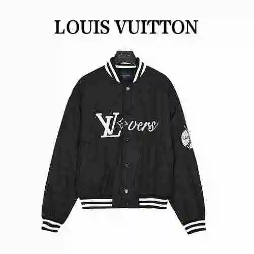 Louis Vuitton/Louis Vuitton 23Fw Feidong Limited Logo Hot Diamond Baseball Coat Cotton Coat