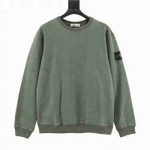 Stone Island/Stone Island Classic Arm Logo Terry Round Neck Sweater