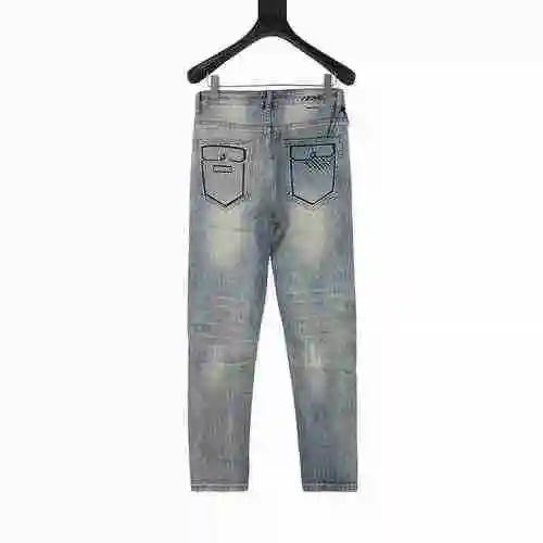 Fendi/Fendi minimalist retro sketch hand-painted logo jeans