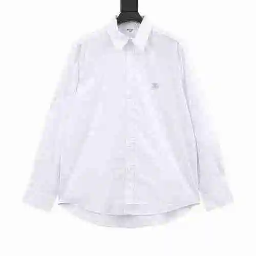 CE Embroidered Poplin Long Sleeve Shirt