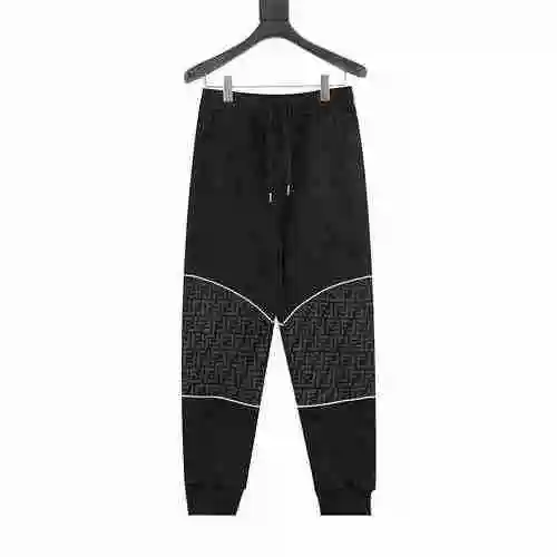 Fendi/Fendi 23Fw Double F Old Flower Knee Panel Cotton Leggings