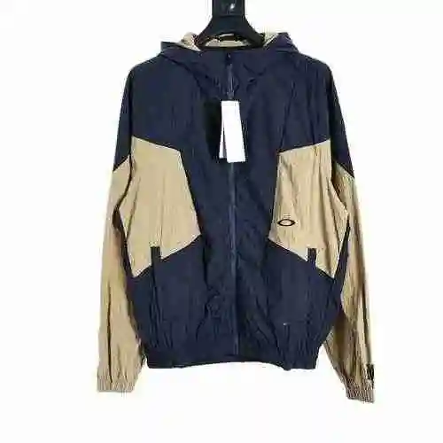 OAKLEY Enhance Ub Ripstop Wind Jacket 23SS Color Block Tear Proof Fabric Waterproof Metal Nylon Jack
