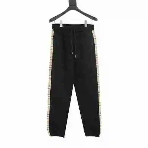 BBR 23Fw Side Plaid Ribbon Spliced Terry Guards