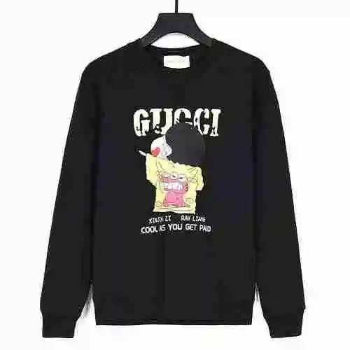 Gucci Gucci 2023 Autumn/Winter New Crayon New Funny Edition Series Digital Spray Printed Men's and W