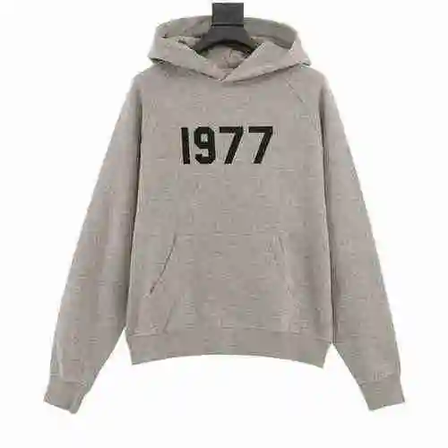 FEAR OF GOD DOUBLE LINE ESSENTIALS 1977 DIGITAL FLOCKED HOODIE
