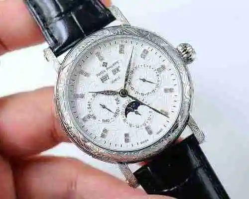 Reloj Patek Philippe para hombre combinado con movimiento mecánico original completamente automático