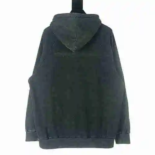 BALENCIAGA/Balenciaga BLCG Washed Old Tape Letter Printed Hoodie