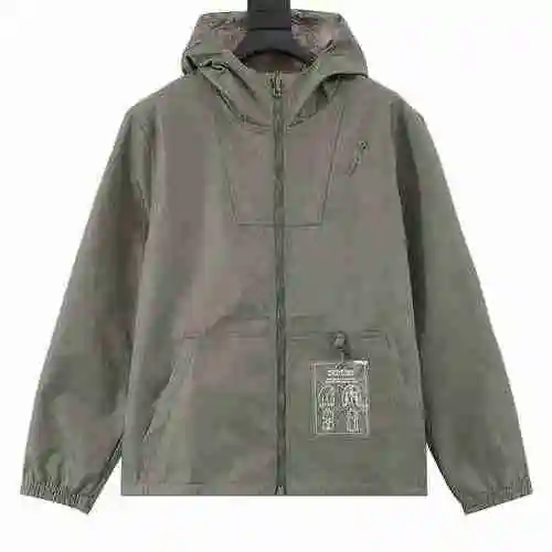 1V dark patterned jacquard double-sided jacket, charge jacket jacket