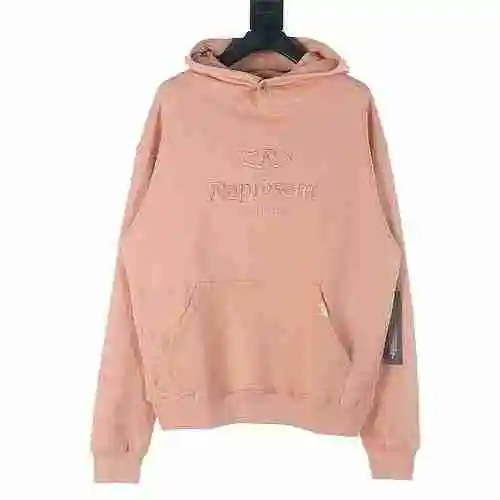 Representative 23FW Washed Embroidered Tri Color Letter Hoodie